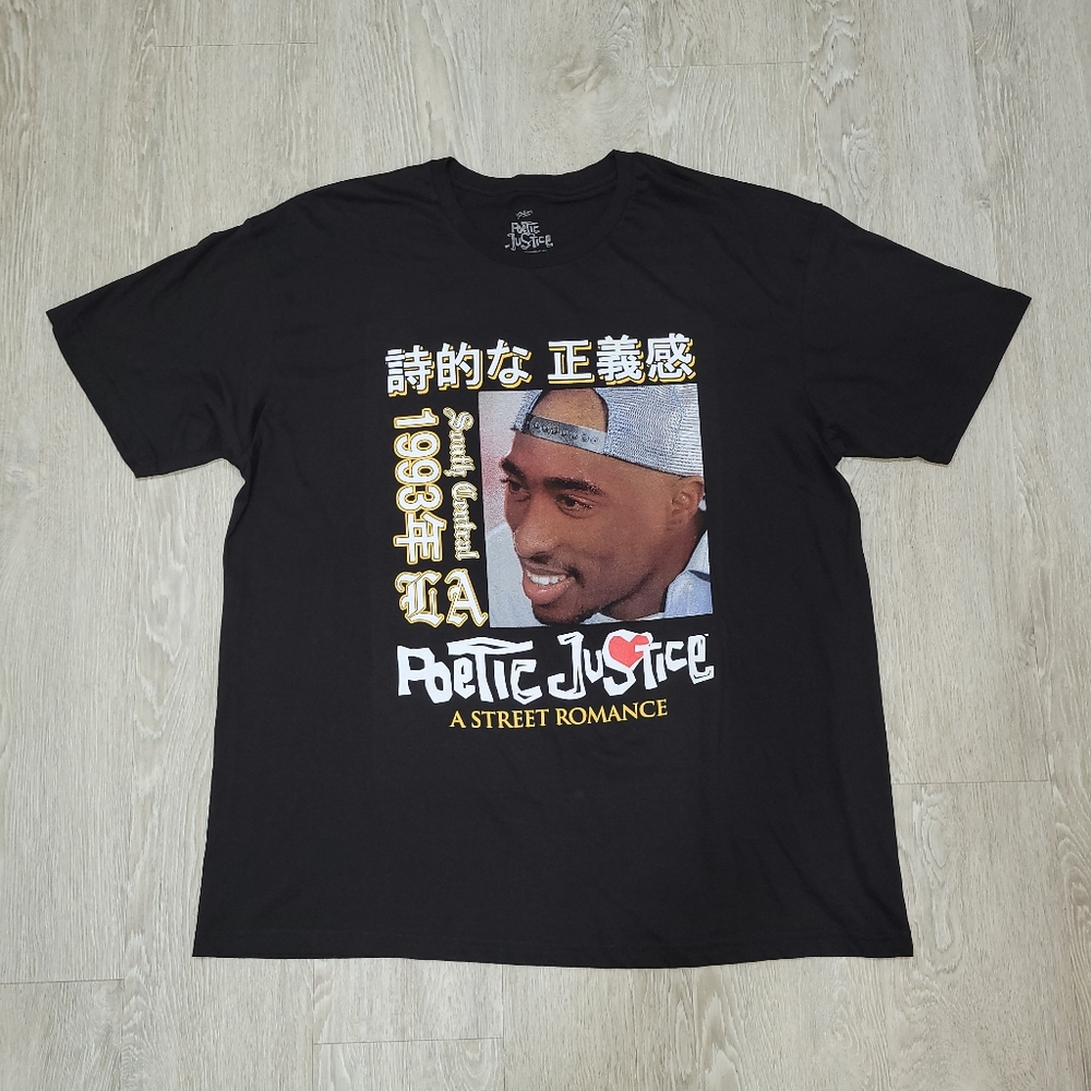 Tupac Shakur Poetic Justice South Central LA Mens Size 2XL New